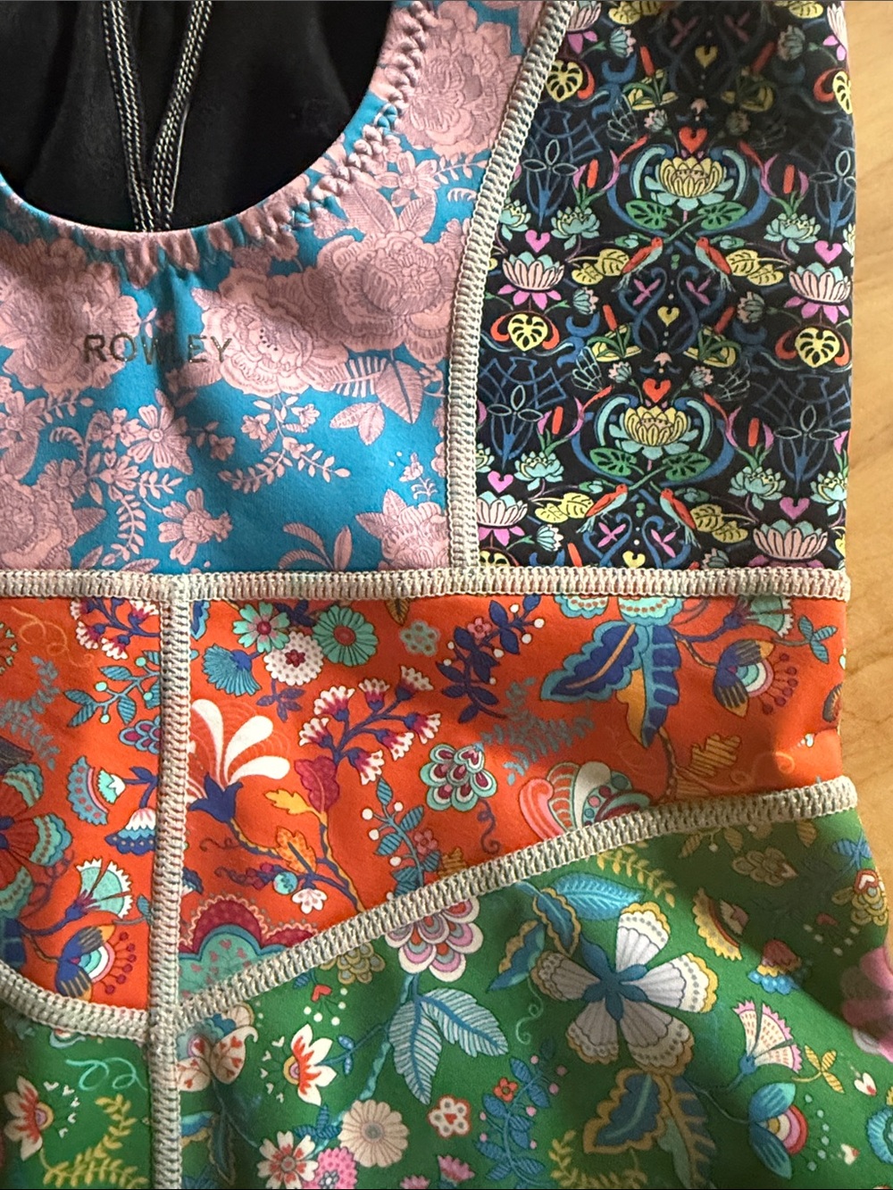 Cynthia Rowley Multicolor Floral Patchwork One-Piece Swimsuit - Picture 5 of 11